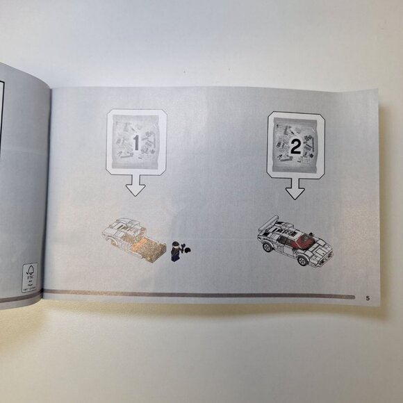 LEGO Speed Champions Manual Lamborghini Countach 76908 Instruction Book Car - Picture 3 of 6